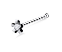 Knotty Flower Stone Bone Nose Stud NSKD-779